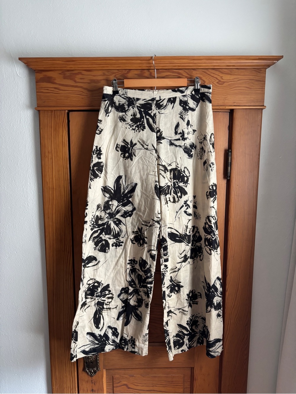 Bryn Walker Torcello Floral Linen Pants Size Medium